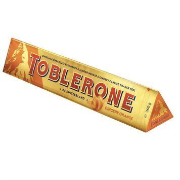 Шоколад Toblerone Gingery Orange Молочний з Імбиром та Апельсиновою цедрою 360 г ТМ Toblerone Тоблерон Швейцарія 111929 фото