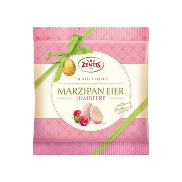 Марципанові яйця Zentis Marzipan Eier Himbeere Малина 125 г 112495 фото
