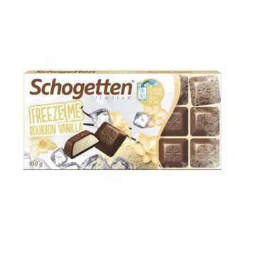 Немецкий шоколад Schogetten Freeze Me Bourbon Vanilla с ванильным мороженым, 100 грамм 111678 фото