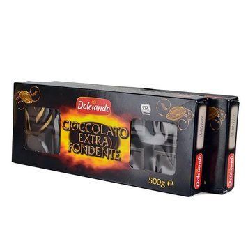 Екстра чорный шоколад Dolciando Cioccolato Extra Fondente 50% 500г 111412 фото