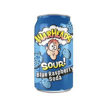 Газировка Warheads Sour Soda Blue Raspberry Кислая Голубая Малина 330 мл 112618 фото