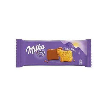 Печиво Milka Choco Cow пісочне у молочному шоколаді 120 г ТМ Milka Мілка Швейцарія 111941 фото