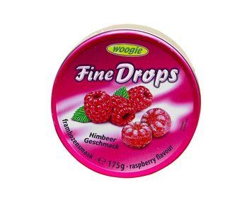 Леденцы Fine Drops Himbeer Geschmack Малина 175 г ТМ Woogie Вуги Германия 111892 фото