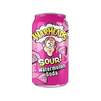 Газировка Warheads Sour Soda Watermelon Кислый Арбуз 330 мл 112621 фото