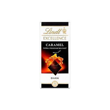 Шоколад черный Lindt Dark Caramel Salt Карамель и Соль 100 г 112095 фото