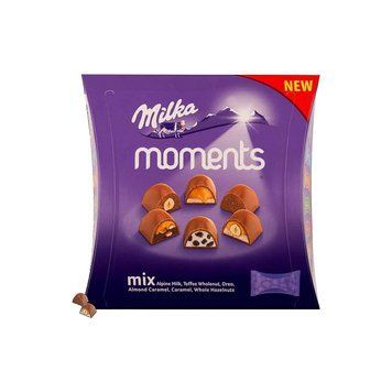 Цукерки у коробці Milka Moments Assort Мілка Моментс Асорті 169 г 112223 фото