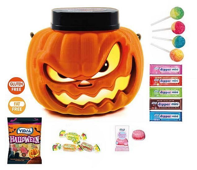 Гарбуз із солодощами Vidal Pumpkin Halloween Mix Асорті 180 гр 8413178369916 фото