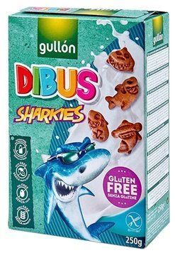 Печиво для дітей Gullon Dibus sharkies Акули без глютену 250 г ТМ Gullon Гуллон Іспанія 111995 фото