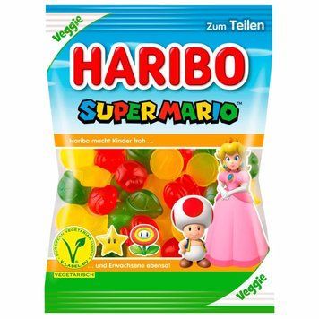 Желейки Haribo Super Mario Vegetarisch Супер Марио Вегетариан 175 г ТМ Haribo Харибо Германия 111895 фото