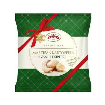 Марципановые конфеты Zentis Marzipan Kartoffeln Vanillekipferl Ванильные 100г 4062432004618 фото