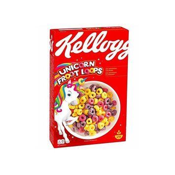 Сухий сніданок Kellogg's Unicorn Froot Loops Фруктові кукурудзяні колечка 375 г 112512 фото