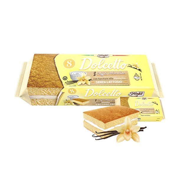Бисквиты с кремом Freddi 8 Dolcetto Vanilla Ваниль 200 г 112226 фото