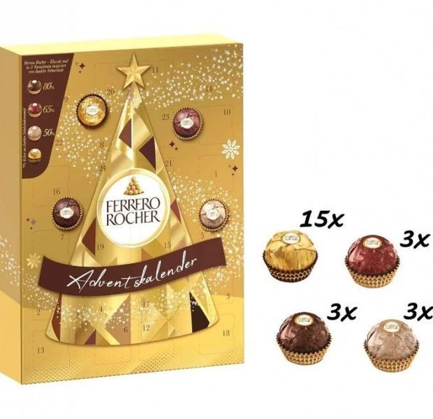 Адвент календар Ferrero Rocher Selection з цукерками 300 г 112375 фото