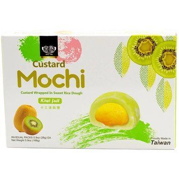 Японский десерт Моти Royal Family Mochi Custard Kiwi Заварной крем с Киви 168 г 4711931034335 фото