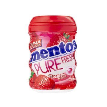 Жвачка Mentos Pure Strawberry Клубника без сахара 56 г ТМ Mentos Ментос Нидерланды 111880 фото