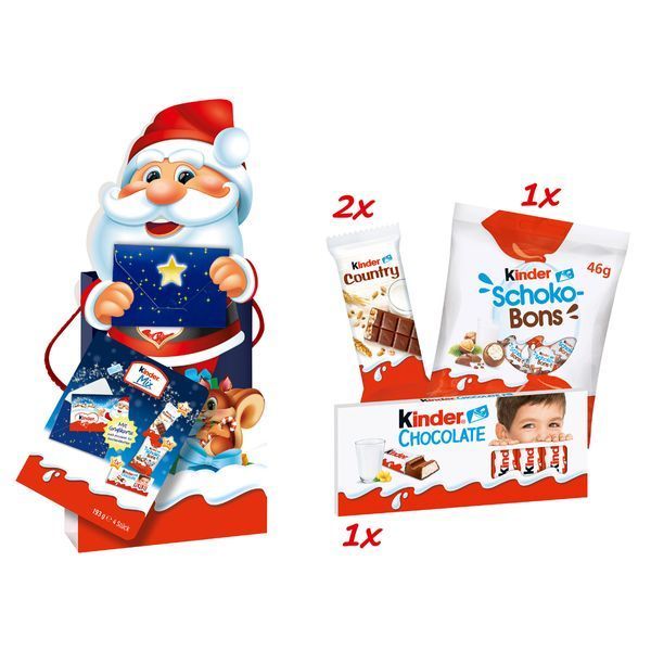 Новорічний набір Ferrero Kinder Mix Шоколадний 193 г 8000500370551 фото