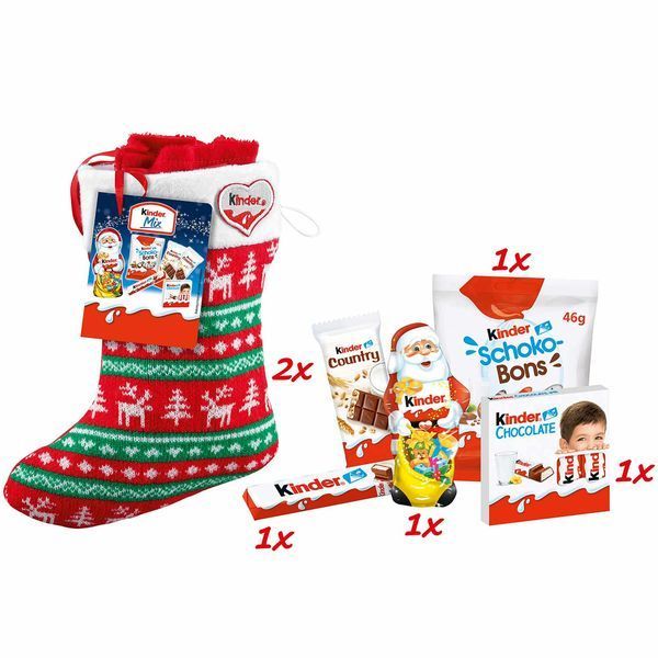 Новорічний Чобіток Кіндер Kinder Mix із цукерками 219 г 112211 фото