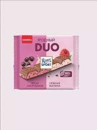 Шоколад Ritter Sport Fruity Duo (Йогурт Малина Смородина) 218г 4000417663115 фото