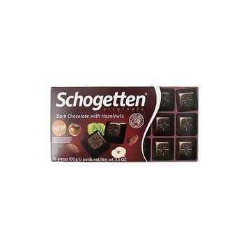 Шоколад черный Schogetten Dark Chocolate hazelnuts  с орехом 100 г 4000415730109 фото