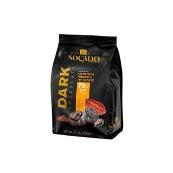 Шоколадные конфеты пралине Socado Dark Chocolate 75% Cacao+Fave Экстра темный с Какао 230 г 112099 фото