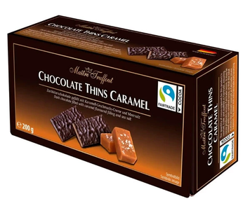 Цукерки Maitre Truffоut Chocolate Thins Caramel 200 г 111321 фото
