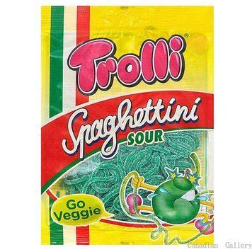 Желейки Trolli Spaghettini Sour Green Apple 100g 111648 фото
