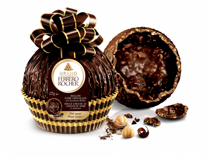 Цукерка Ferrero Rocher Grande темний шоколад 125 г 112377 фото