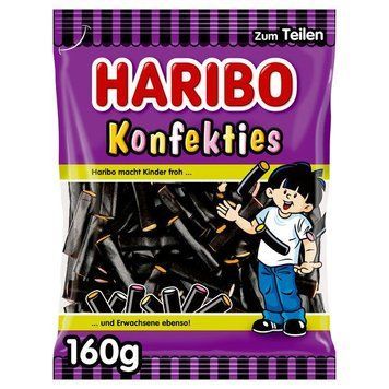 Haribo жевательная лакрица 160г 4001686327548 фото