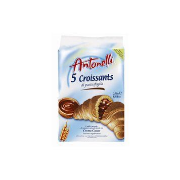 Круасаны Antonelli Croissant Cacao с шоколадом 250 г 8002371000643 фото