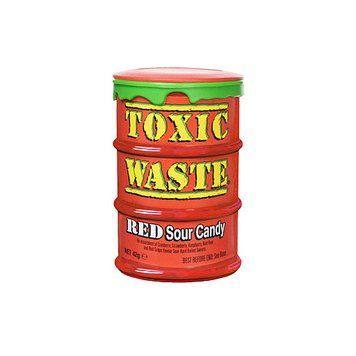 Кислі цукерки Toxic Waste Red Drums Токсик Вейст червоний 42 г 112182 фото