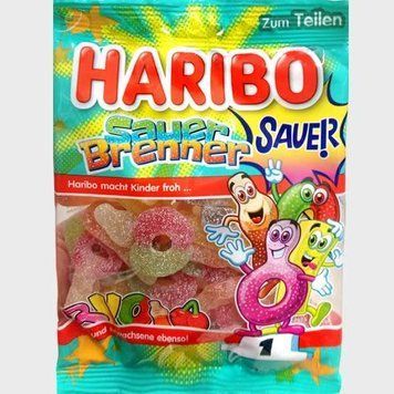 Haribo Sauer Brenner  кислый микс 160g    4001686327753 фото