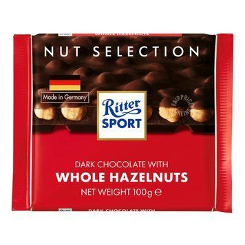 Шоколад черный Ritter Sport с цельными лесными орехами 100g 111702 фото