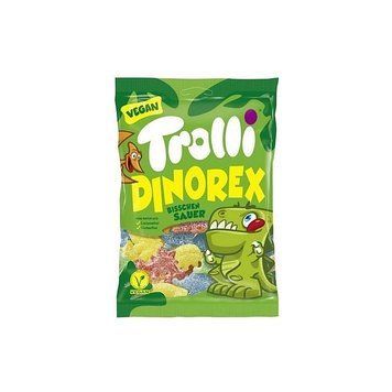 Желейки конфеты Trolli Dinorex sour Тролли Динозавры кислые 100 г 112103 фото