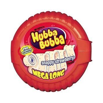 Жвачка Hubba Bubba Mega Lang Strawberry Мега длинная Клубника 56 г ТМ Hubba Bubba Хуба Буба Великобритания 111952 фото