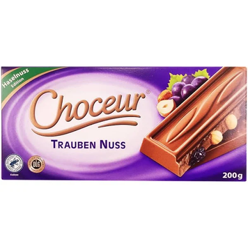 Шоколад Choceur Tranben Nuss 200 г 111275 фото