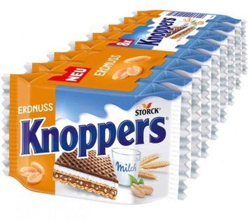 Вафли Knoppers арахис 8 штук х 25г, 200г 111653 фото