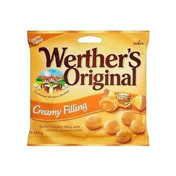 Цукерки Werthers Creamy Filling Карамель із вершковим кремом 125 г ТМ Werthers Original Везерс Ориджинал Німеччина 112004 фото
