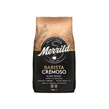 Кофе в зернах Merrild Lavazza Barista Cremoso светлая обжарка 1 кг 112521 фото
