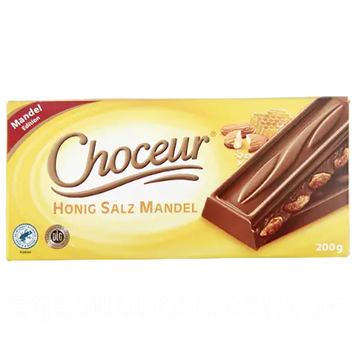Шоколад Choceur Honig Salz Mandel 200 г 111277 фото