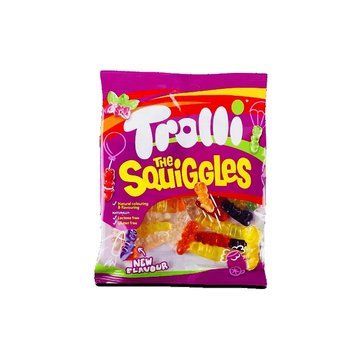 Желейні цукерки Trolli Squilggles Тролі Гусениці 150 г 112106 фото