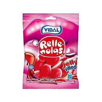 Желейки Vidal Jelly Filled Strawberry Клубника 100 г 112610 фото
