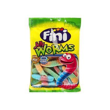 Желейки Jelly Worms Кислі Черв'ячки 90 г ТМ Fini Фіні Іспанія 111857 фото