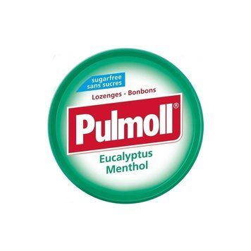 Освежающие леденцы Pulmoll Eucalyptus Menthol эвкалипт-ментол без сахара 45 г ТМ Pulmoll Пульмол Германия 111981 фото