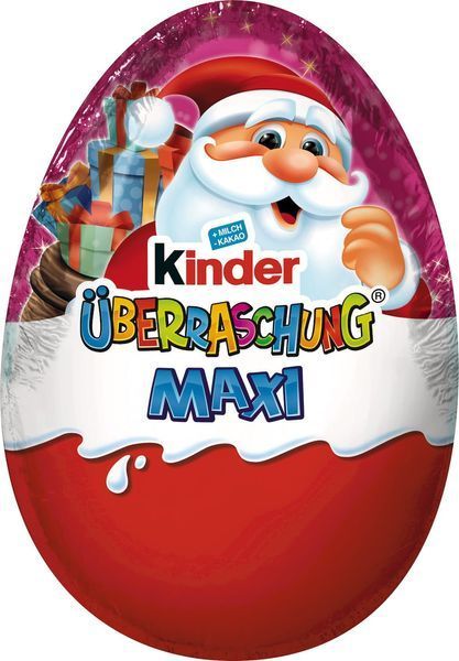 Новогодний Киндер Яйцо Kinder Surprise Maxi Макси для девочек 100 г 4008400231723 фото