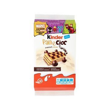 Бісквіти з шоколадом Kinder Pan e Cioc Marvel Марвел (10 шт) 290 г 112525 фото