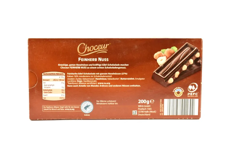 Шоколад Choceur Feinherb Nuss 200 г 111281 фото