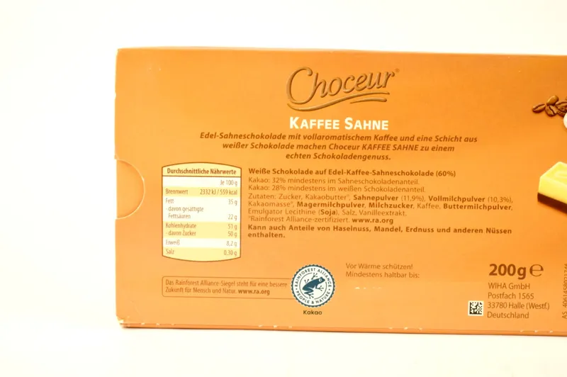 Шоколад Choceur Kaffee Sahne 200 г 111282 фото