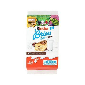 Бісквіти Kinder Brioss Latte E Cacao Marvel Марвел З какао та молочним кремом (10 шт) 280 г 112527 фото