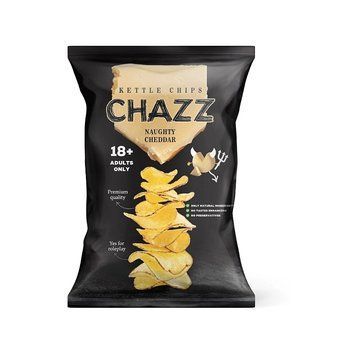 Чіпси Chazz Naughty Cheddar Chips із сиром Чеддер 90 г 4779047980755 фото