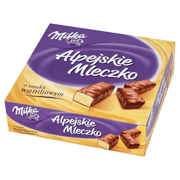 Цукерки Milka Alpejskie Mleczko o smaku waniliowym 330 г 111333 фото